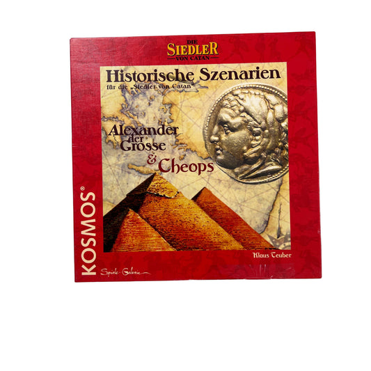 Die Siedler von Catan Historische Szenarien Alexander / Cheops – SKU A13014 – Gesellschaftsspiel gebraucht kaufen bei Brettspielimperium