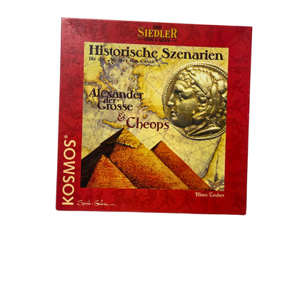Die Siedler von Catan Historische Szenarien Alexander / Cheops – SKU A3794 – Gesellschaftsspiel gebraucht kaufen bei Brettspielimperium