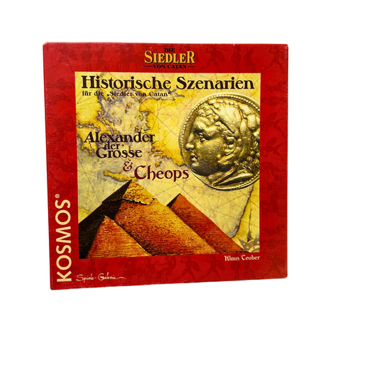 Die Siedler von Catan Historische Szenarien Alexander / Cheops – SKU A8446 – Gesellschaftsspiel gebraucht kaufen bei Brettspielimperium
