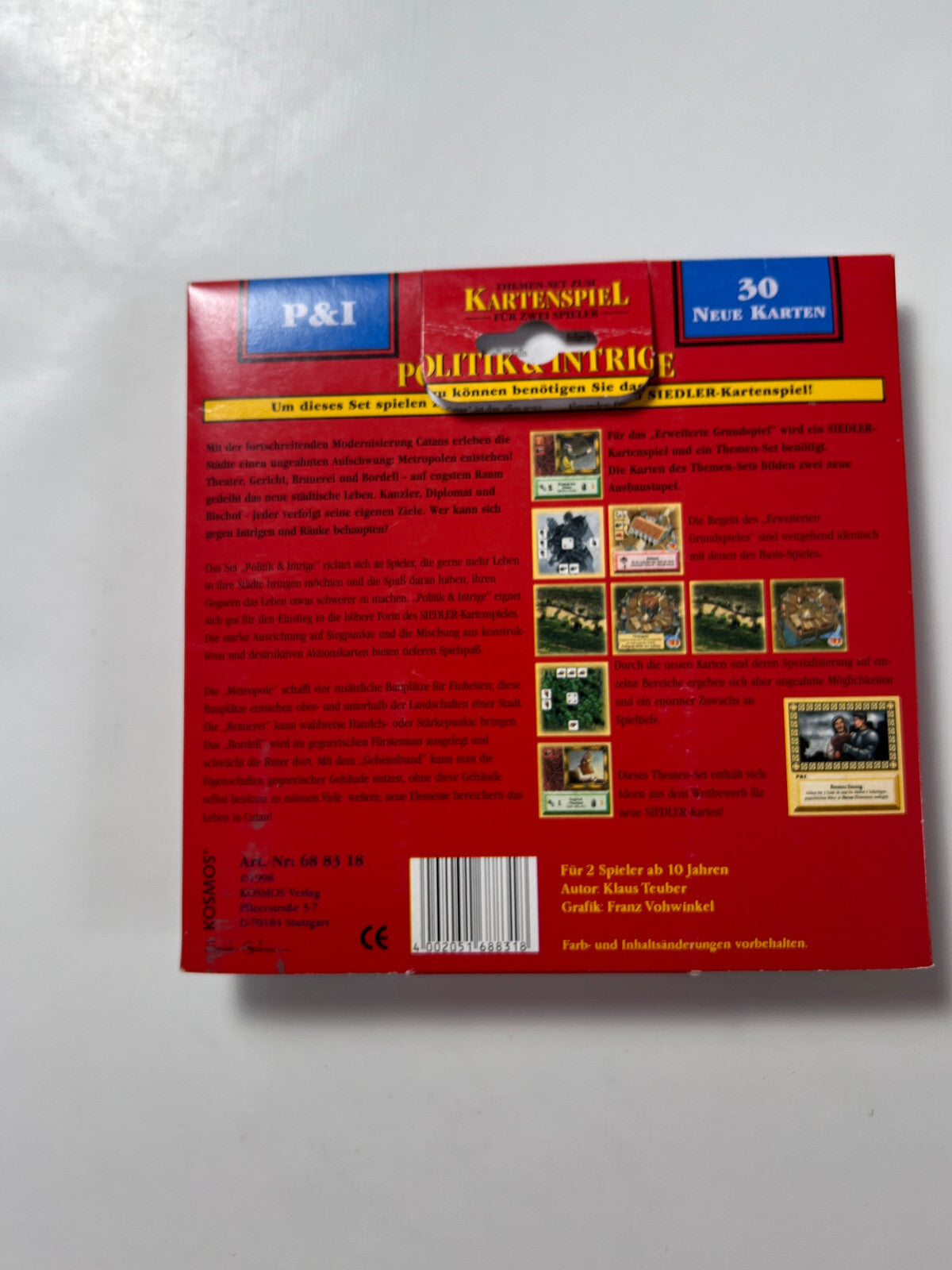 Die Siedler von Catan Kartenspiel Erweiterung Politik und Intrige NEU - Ansicht 9