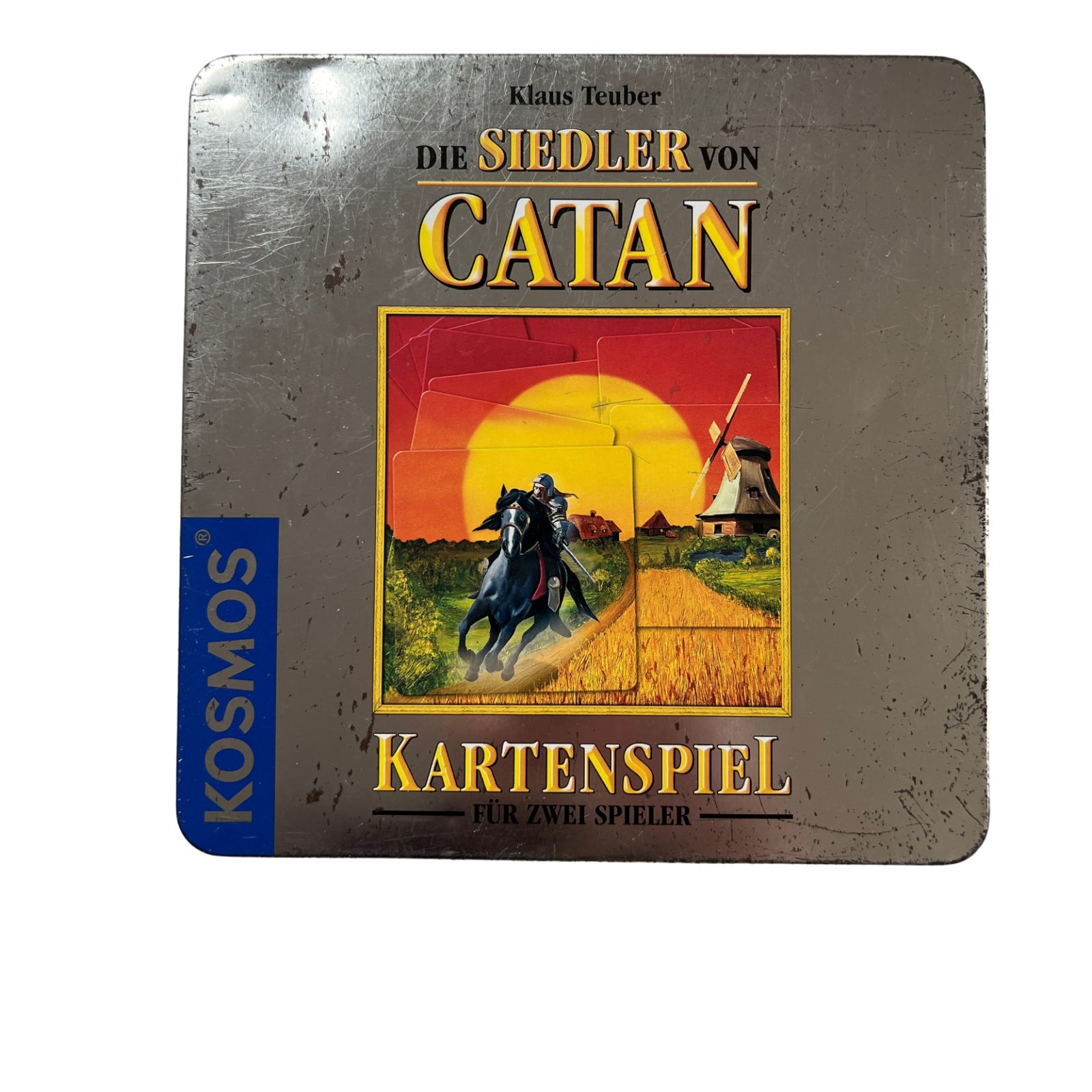 Die Siedler von Catan Kartenspiel Jubiläumsausgabe Metallbox - inkl. Erweiterung – SKU A13226 – Kartenspiel gebraucht kaufen bei Brettspielimperium