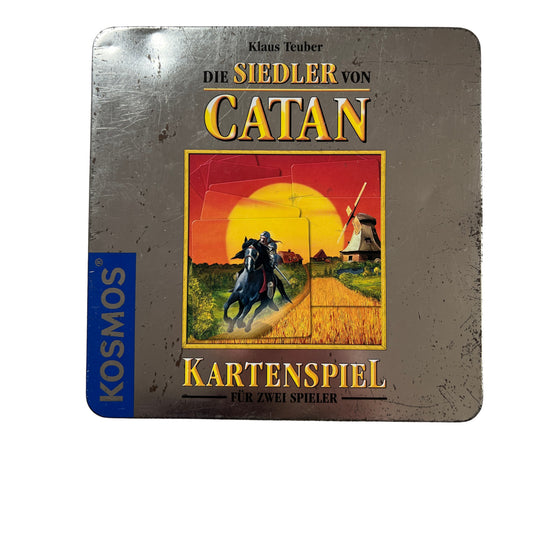 Die Siedler von Catan Kartenspiel Jubiläumsausgabe Metallbox - inkl. Erweiterung – SKU A13226 – Kartenspiel gebraucht kaufen bei Brettspielimperium