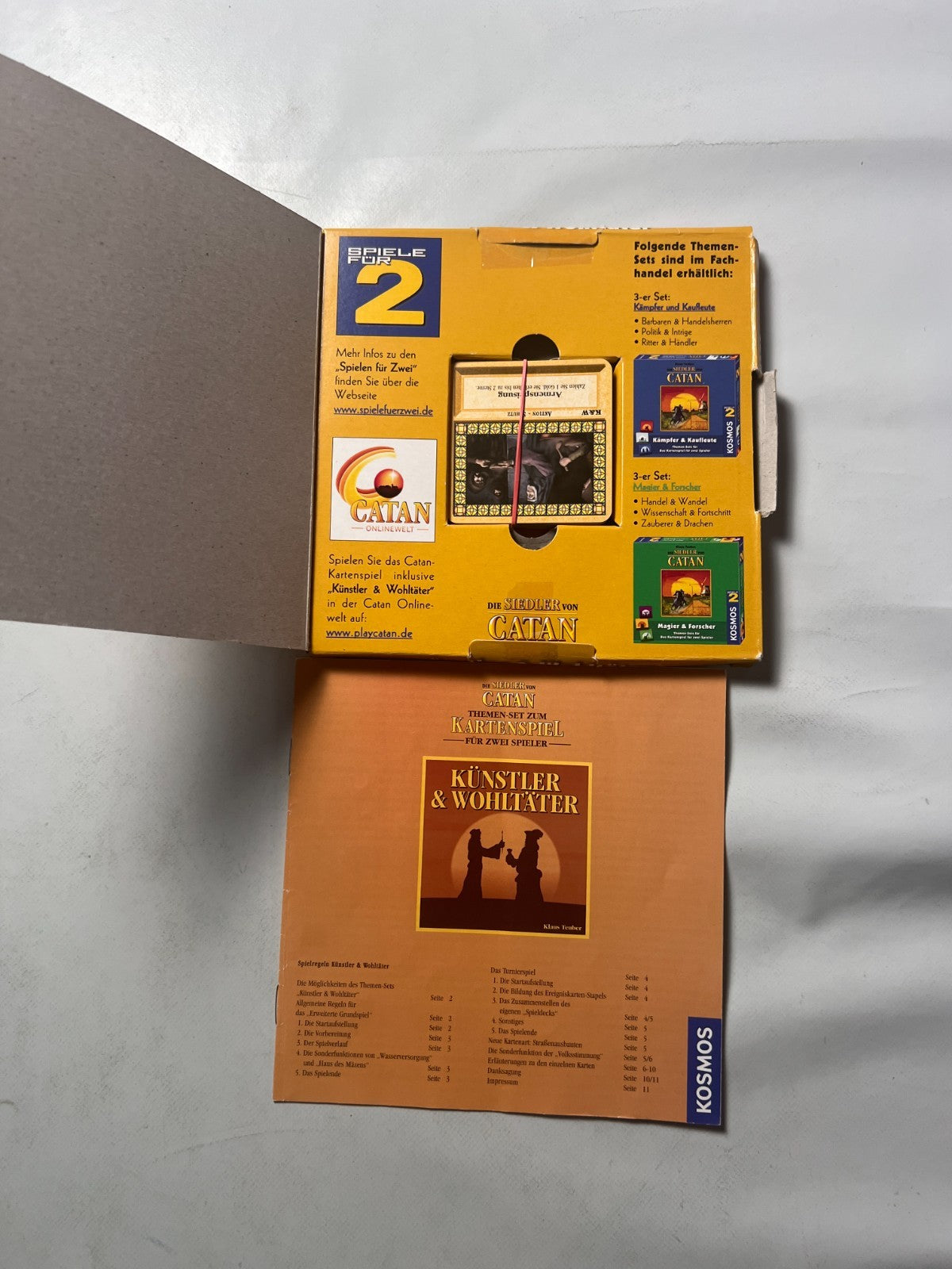 Die Siedler von Catan Kartenspiel ThemenSet Künstler & Wohltäter vollständig - Ansicht 2