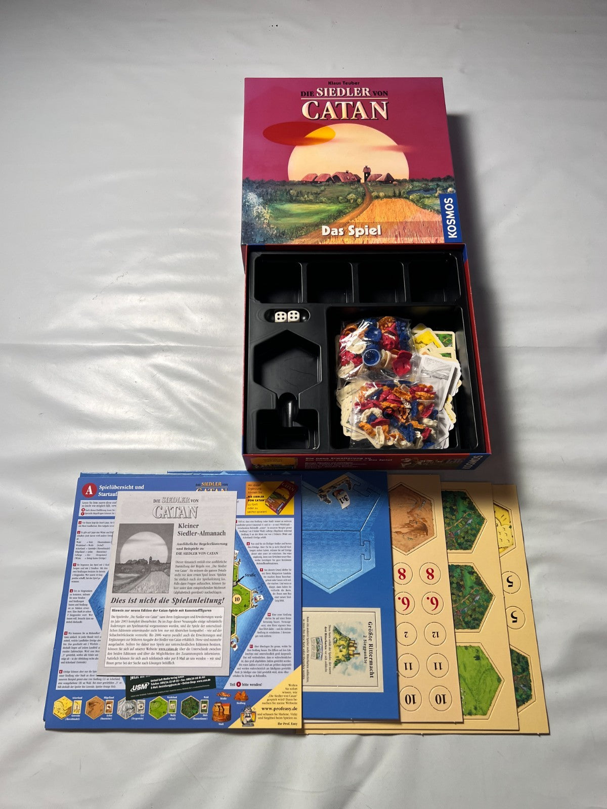 Die Siedler von Catan Kosmos, 34 Sp.  Karton leicht ausgeblichen Vollständig - Ansicht 2