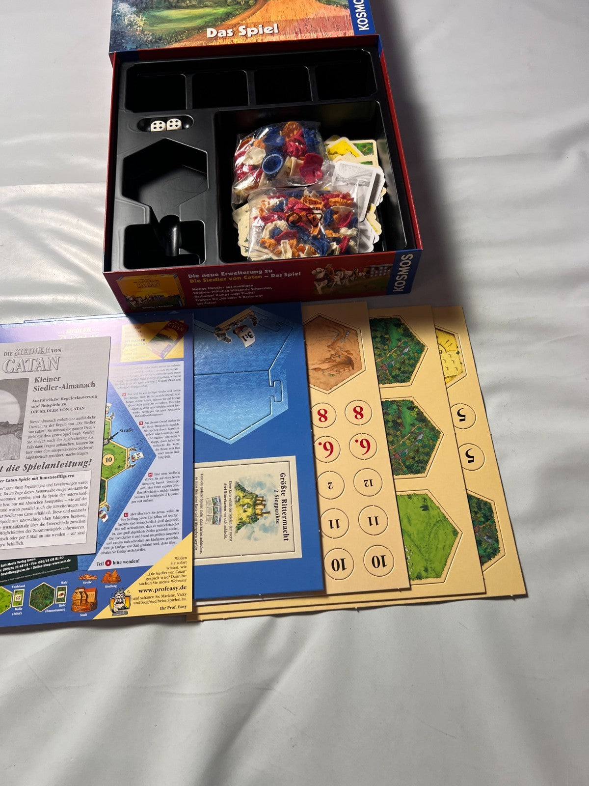 Die Siedler von Catan Kosmos, 34 Sp.  Karton leicht ausgeblichen Vollständig - Ansicht 3