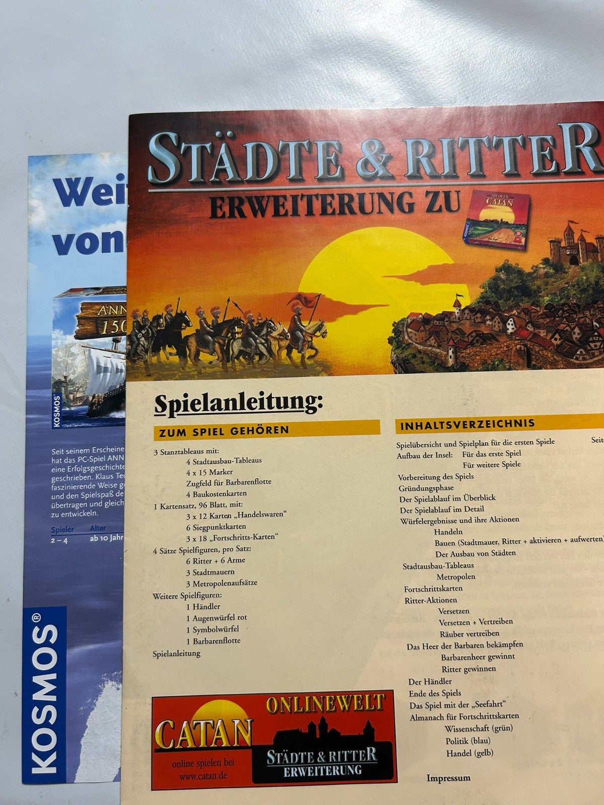 Die Siedler von Catan Städte und Ritter Erweiterung 2002  Unbespielt - Ansicht 9