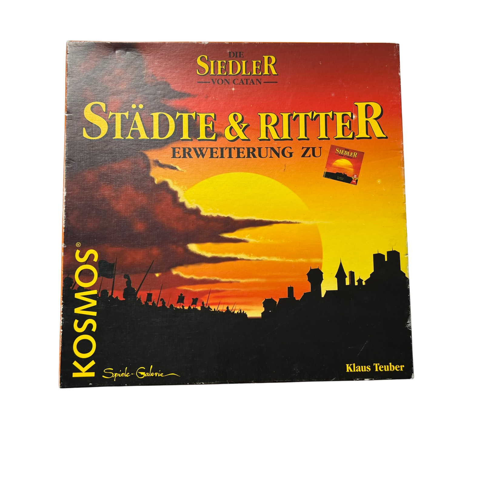 Die Siedler von Catan Städte und Ritter Erweiterung HOLZ - Innen unbespielt -TOP - Ansicht 1