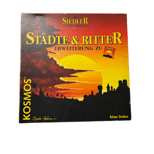 Die Siedler von Catan Städte und Ritter Erweiterung HOLZ - Innen unbespielt -TOP - Ansicht 1