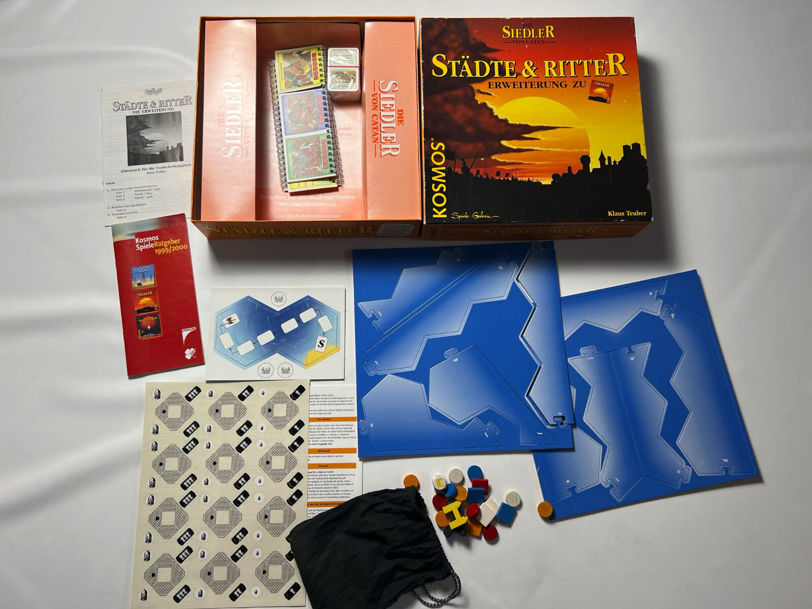 Die Siedler von Catan Städte und Ritter Erweiterung HOLZ - Innen unbespielt -TOP - Ansicht 3