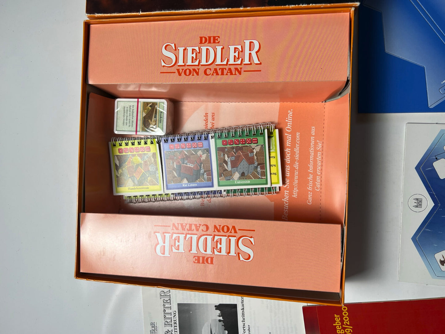 Die Siedler von Catan Städte und Ritter Erweiterung HOLZ - Innen unbespielt -TOP - Ansicht 6