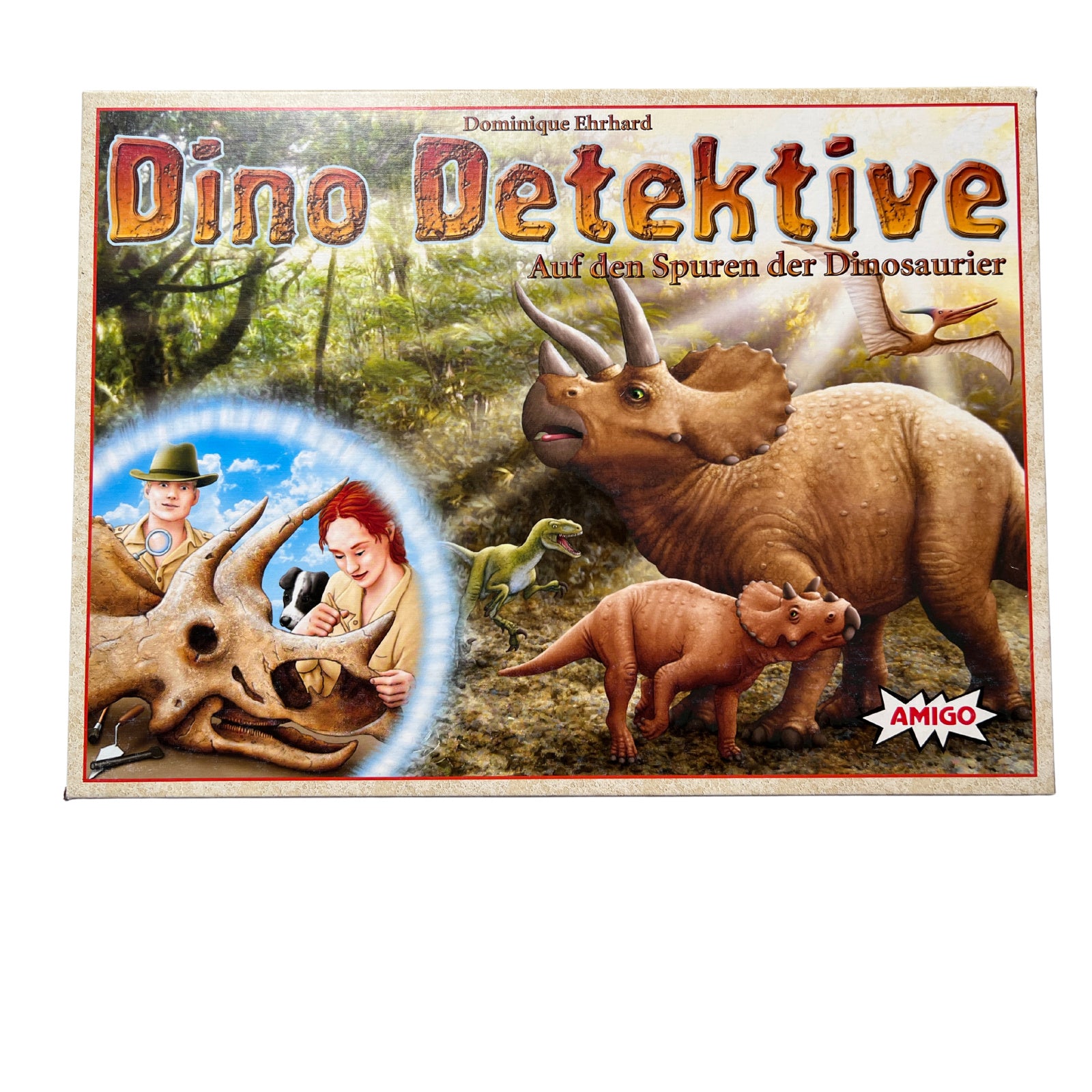 Dino Detektive Familienbrettspiel Brettspiel Dinosaurier Amigo – SKU A9723 – Gesellschaftsspiel gebraucht kaufen bei Brettspielimperium