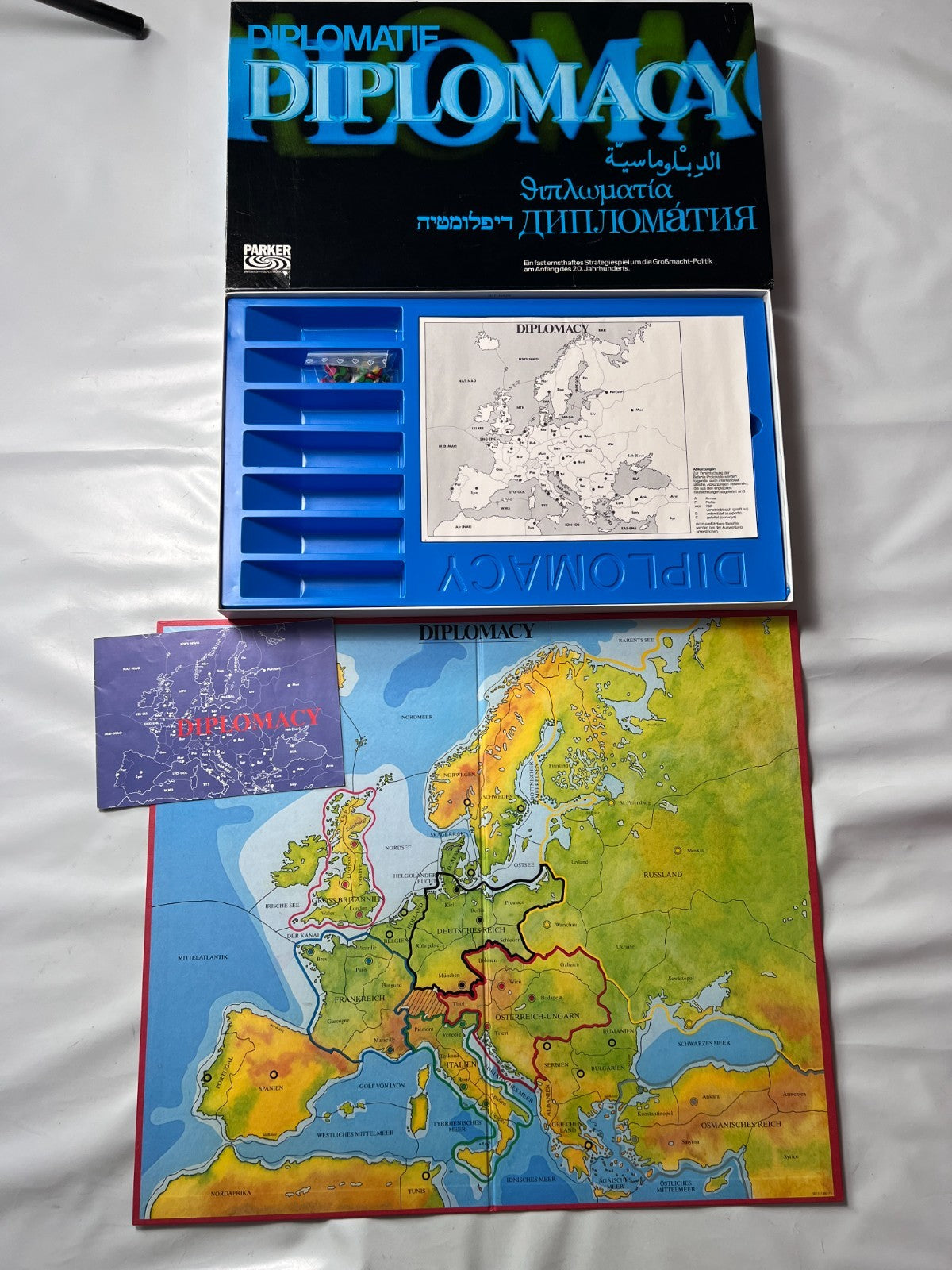 Diplomacy Parker Brettspiel Spiel Gesellschaftsspiel 1977  Vollständig - Ansicht 2