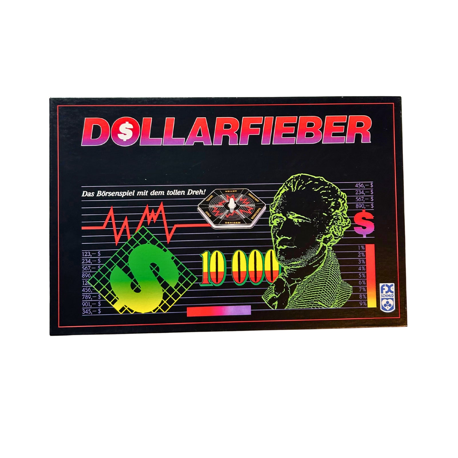 Dollarfieber - Das Börsenspiel mit dem tollem Dreh FX Schmid – SKU A11251 – Gesellschaftsspiel gebraucht kaufen bei Brettspielimperium
