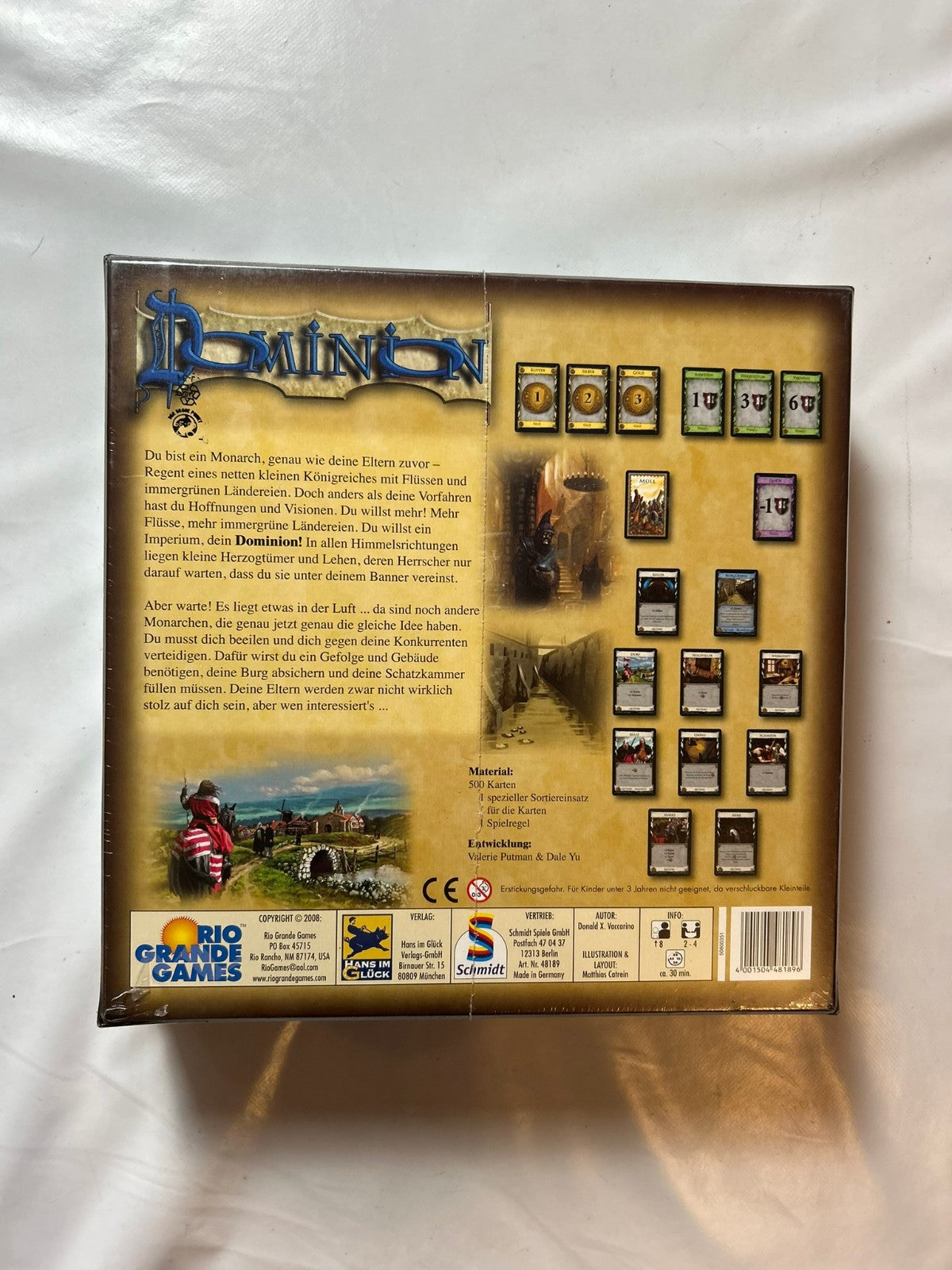 Dominion  Donald X Vaccarino  Erstausgabe  Hans im Glück  Neu in Folie - Ansicht 6