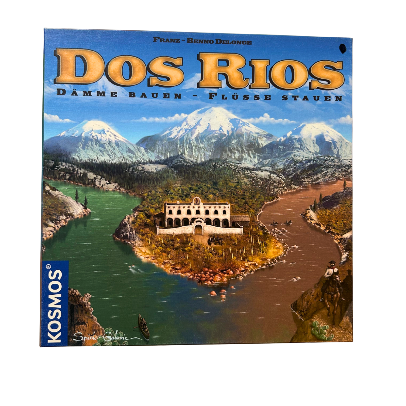 Dos Rios  Dämme bauen  Flüsse stauen Kosmos Brettspiel  Vollständig - Ansicht 1