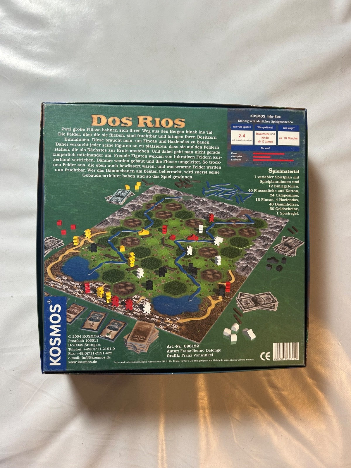 Dos Rios  Dämme bauen  Flüsse stauen Kosmos Brettspiel  Vollständig - Ansicht 8