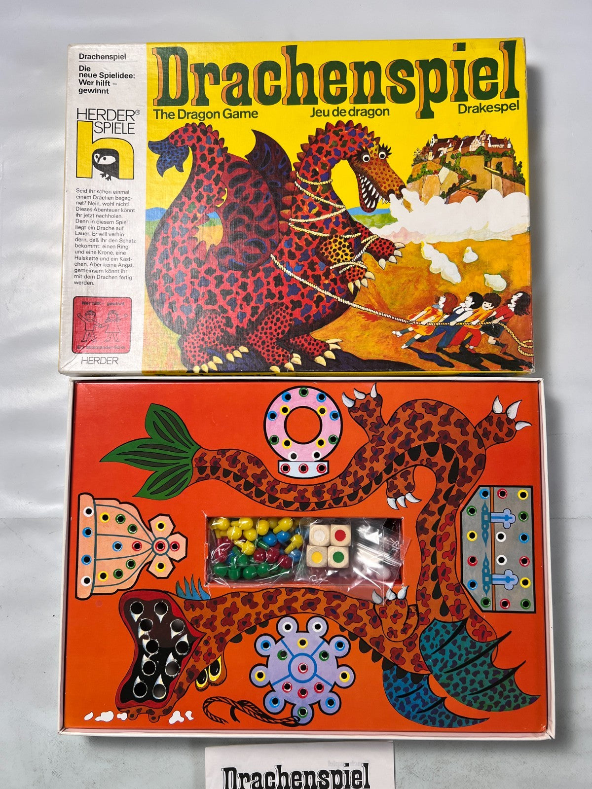 Drachen Spiel (The Dragon Game) Herder Spiele Auflage 1986  Vollständig - Ansicht 3