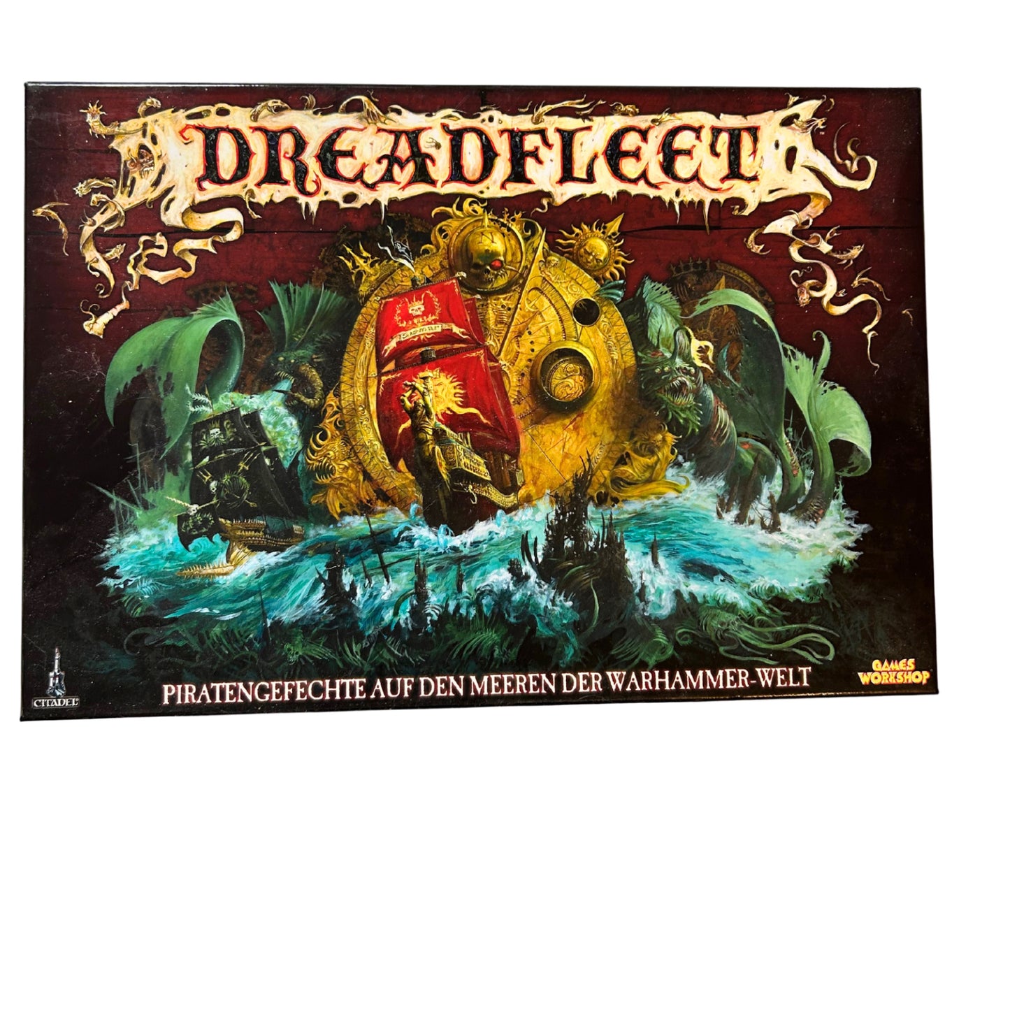 Dreadfleet Games Workshop Warhammer Piraten Welt Deutsch teils Unbespielt – SKU A11058 – Gesellschaftsspiel gebraucht kaufen bei Brettspielimperium