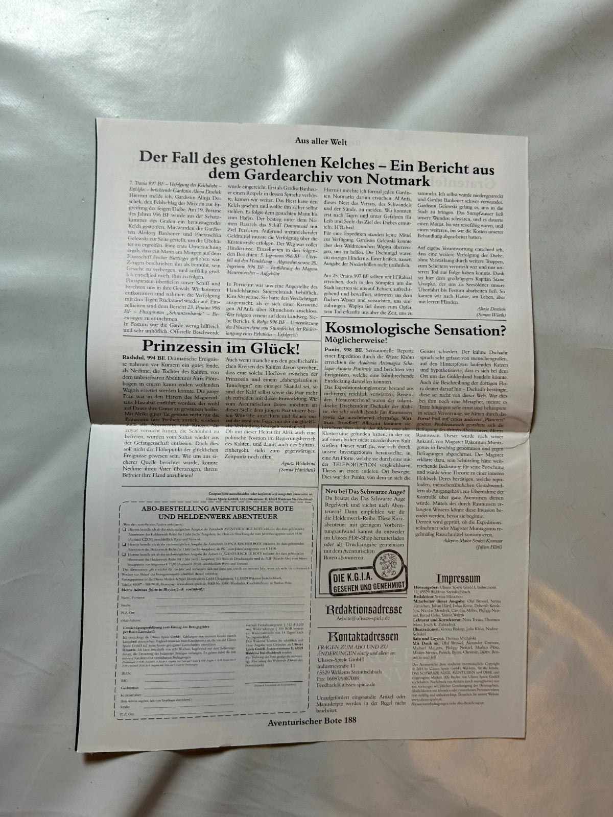 DSA, Aventurischer Bote Nr. 188 - Ansicht 6