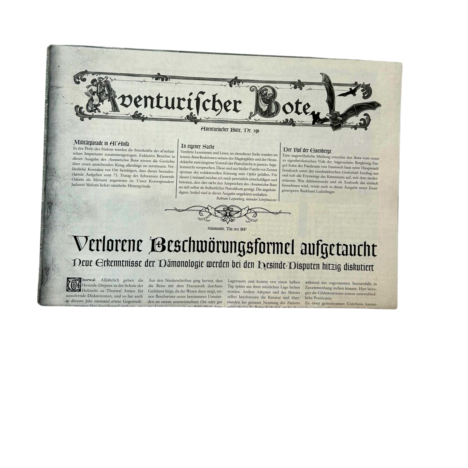 DSA, Aventurischer Bote Nr. 196, sehr guter Zustand - Ansicht 1