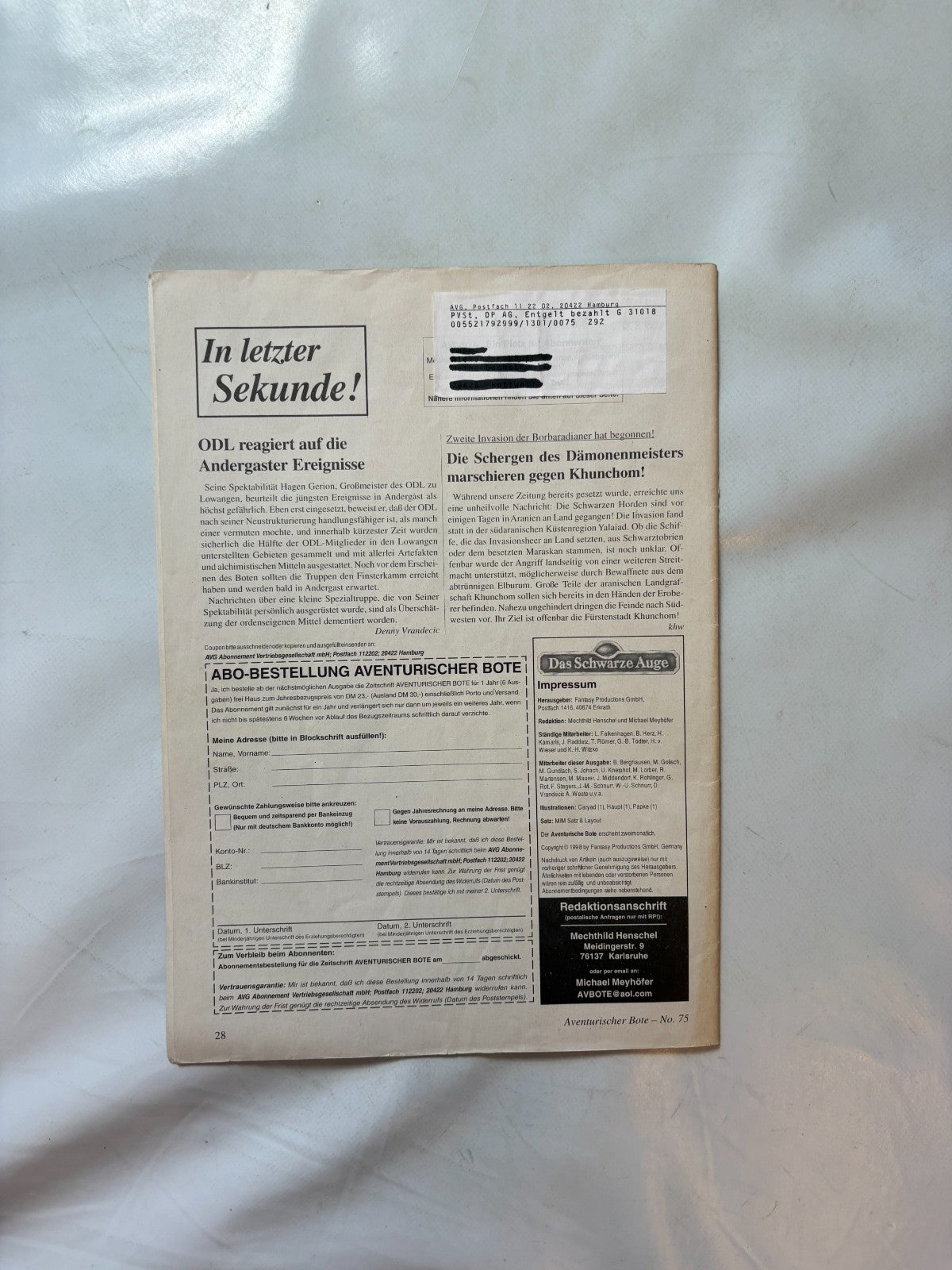 DSA, Aventurischer Bote Nr. 75 - Ansicht 5