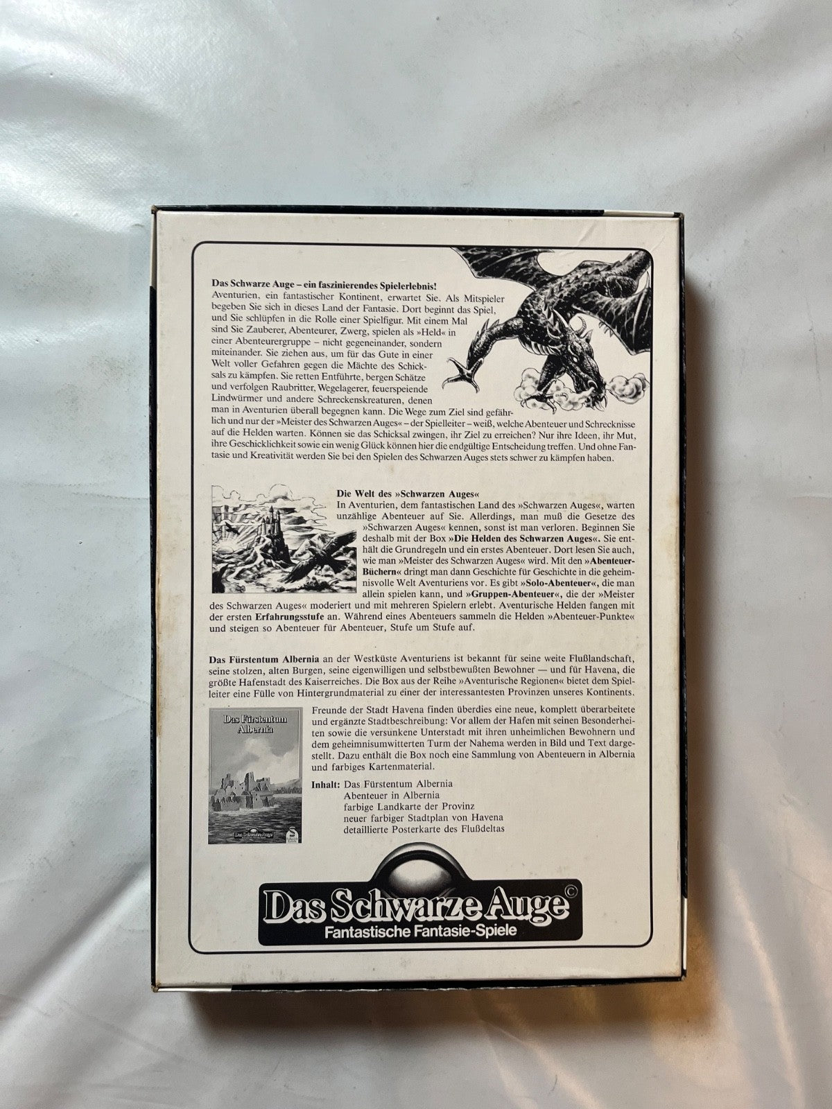 DSA Box Das Schwarze Auge Das Fürstentum Albernia schöner Zustand komplett - Ansicht 8