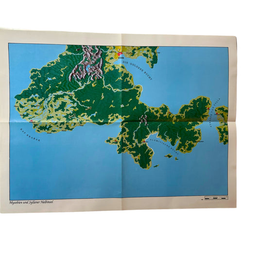 DSA Landkarte: Mysobien und Syllaner Halbinsel- sehr guter Zustand – SKU A6210 – Rollenspiel-Buch gebraucht kaufen bei Brettspielimperium