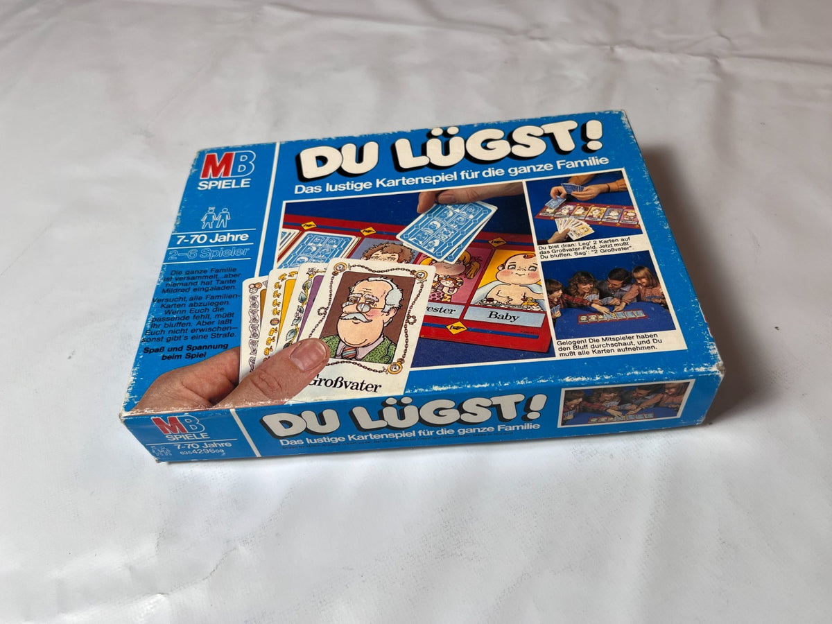 Du lügst! von MB Spiele Familienspiel Brettspiel Kartenspiel 1980 vollständig - Ansicht 10