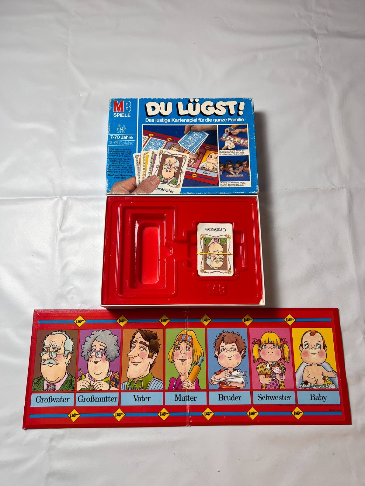 Du lügst! von MB Spiele Familienspiel Brettspiel Kartenspiel 1980 vollständig - Ansicht 2