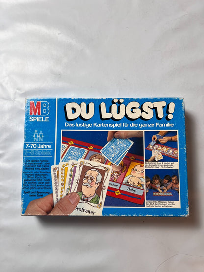 Du lügst! von MB Spiele Familienspiel Brettspiel Kartenspiel 1980 vollständig - Ansicht 6