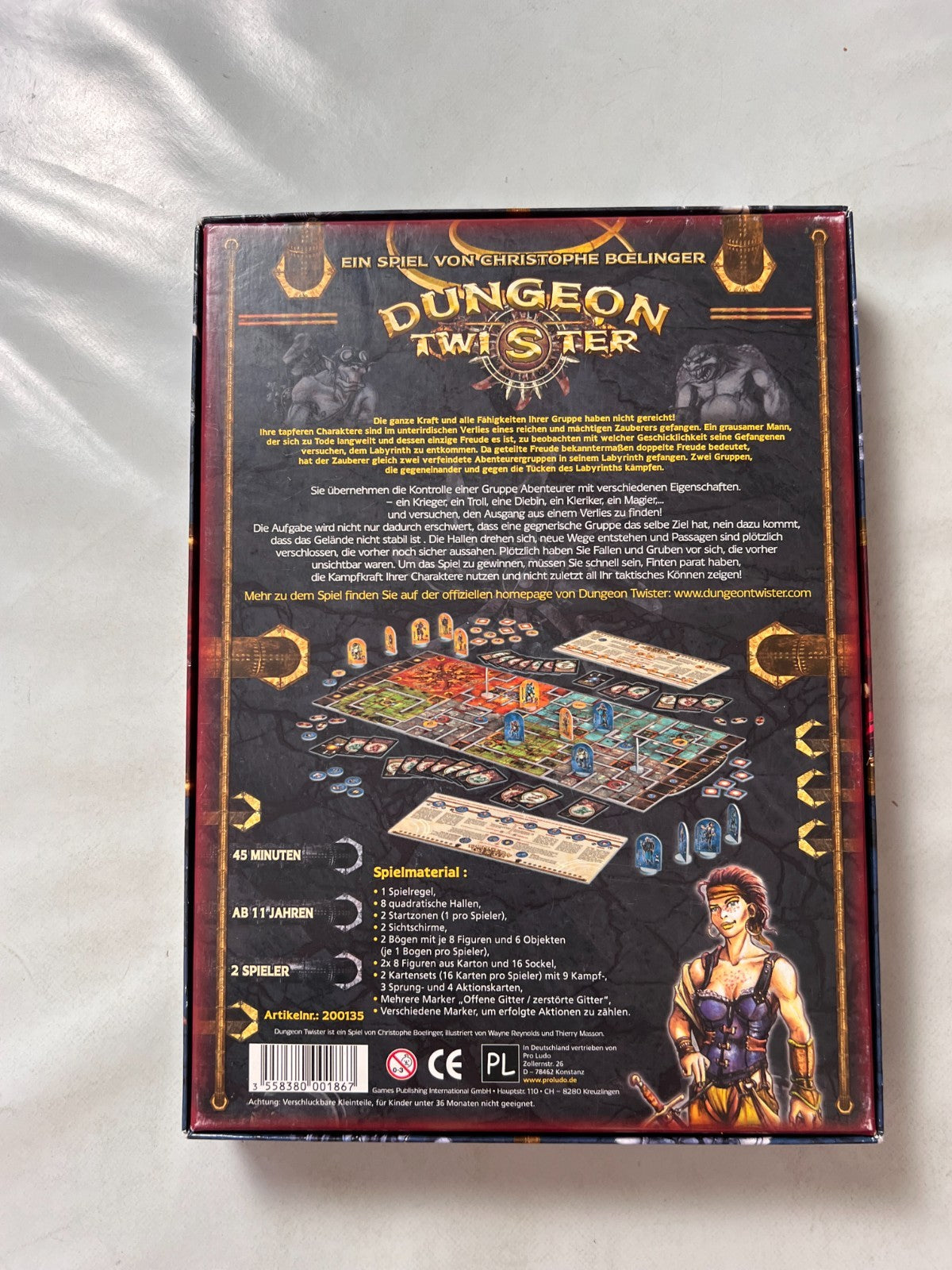 Dungeon Twister Grundspiel Brettspiel - Vollständig - Ansicht 9