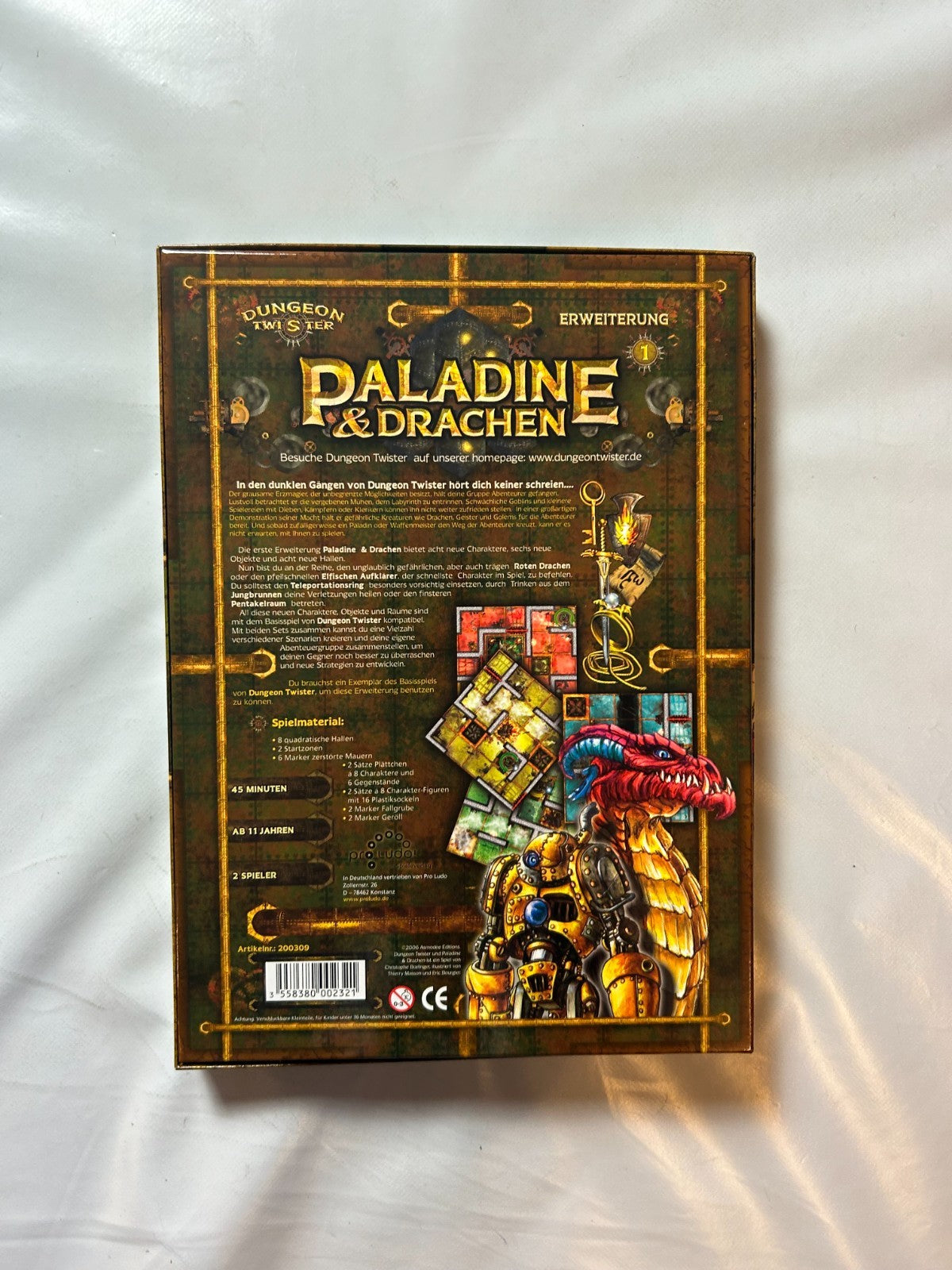 Dungeon Twister Paladine & Drachen Erweiterung 1 Pro Ludo - Unbespielt - Ansicht 8