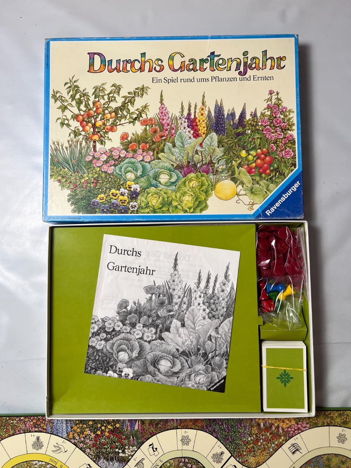 Durchs Gartenjahr - Ravensburger Brettspiel 1986 - Vollständig - Ansicht 3
