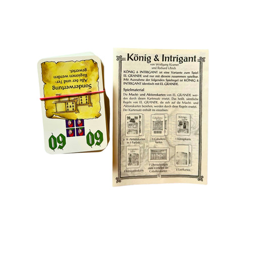 El Grande - ERWEITERUNG - König und Intrigant – SKU A9562 – Gesellschaftsspiel gebraucht kaufen bei Brettspielimperium