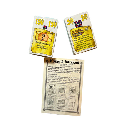 El Grande - ERWEITERUNG - König und Intrigant - Unbespielt Ohne – SKU A11285 – Gesellschaftsspiel gebraucht kaufen bei Brettspielimperium
