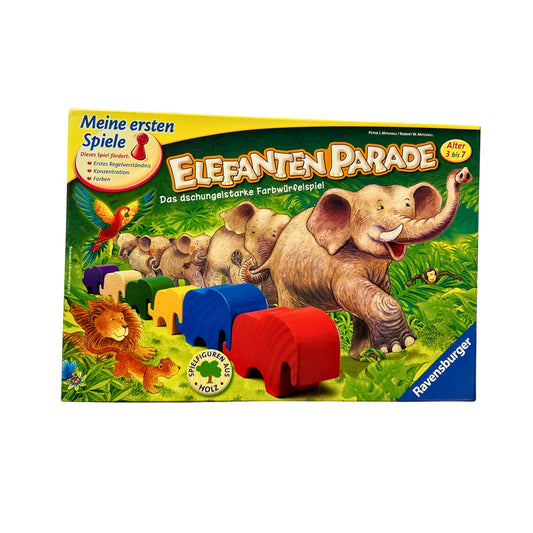 Elefanten Parade - Ravensburger GW1106 – SKU A5494 – Gesellschaftsspiel gebraucht kaufen bei Brettspielimperium