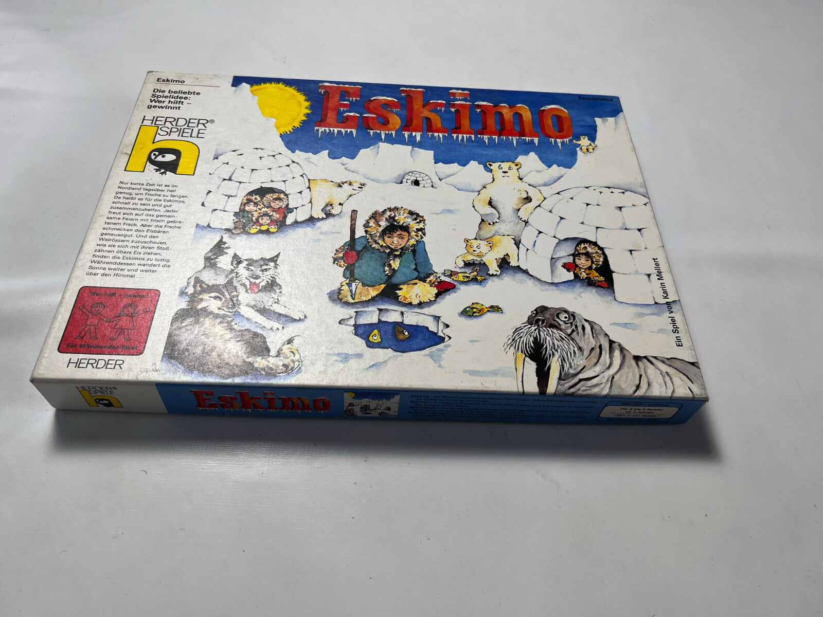 ESKIMO Brettspiel KARIN MELLERT  HERDER SPIELE  RARITÄT - VOLLSTÄNDIG - Ansicht 6