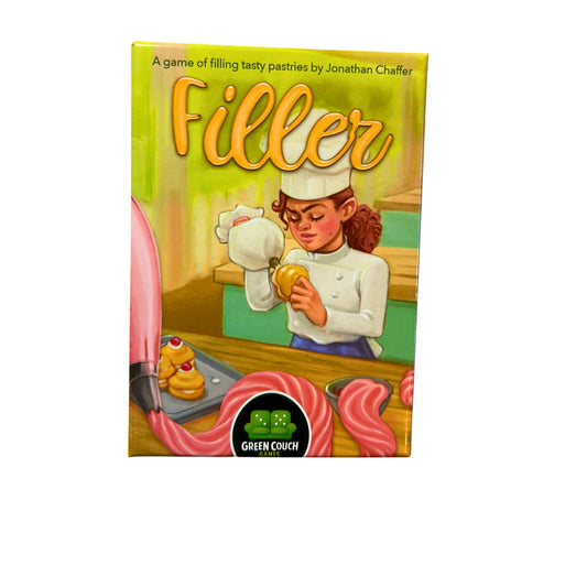 Filler a game of filling tasty pastries... Green Couch Englisch – SKU A8980 – Gesellschaftsspiel gebraucht kaufen bei Brettspielimperium