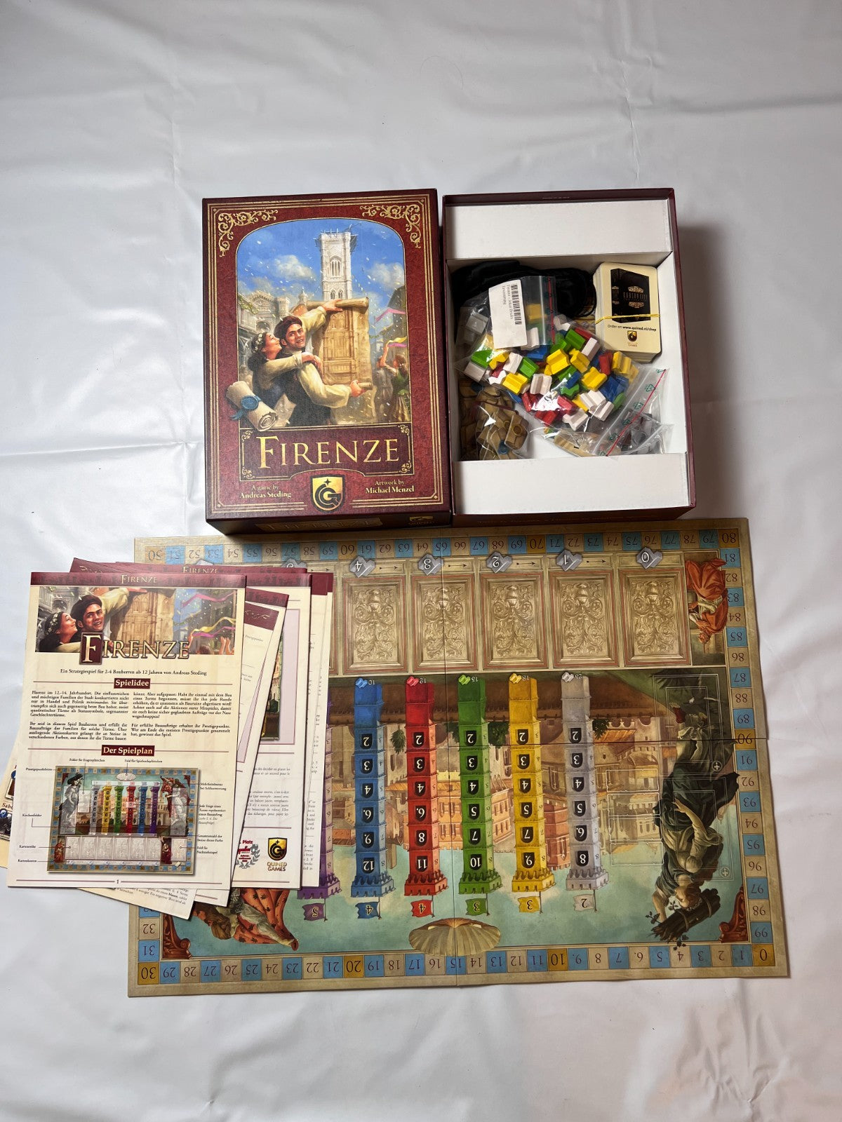 Firenze Spiel Brettspiel Grundspiel Quined Games - Vollständig - Ansicht 2