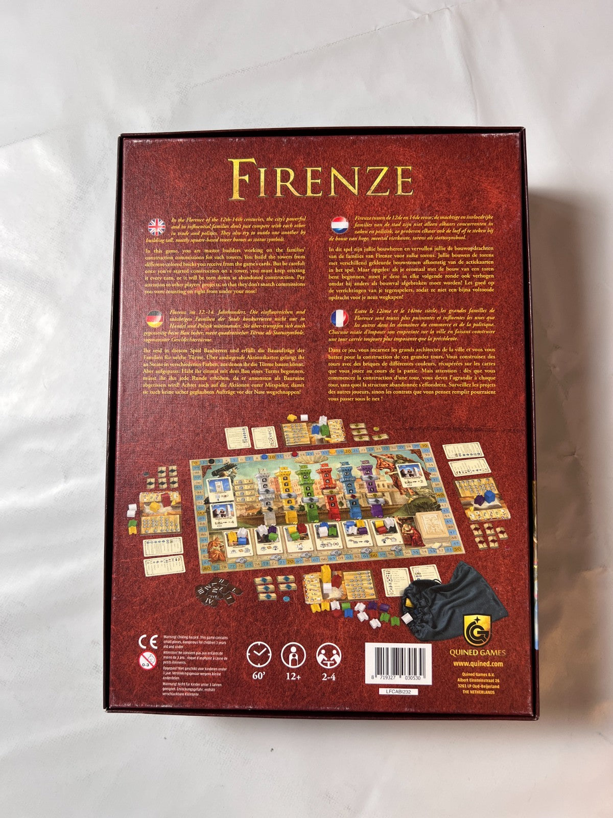Firenze Spiel Brettspiel Grundspiel Quined Games - Vollständig - Ansicht 9