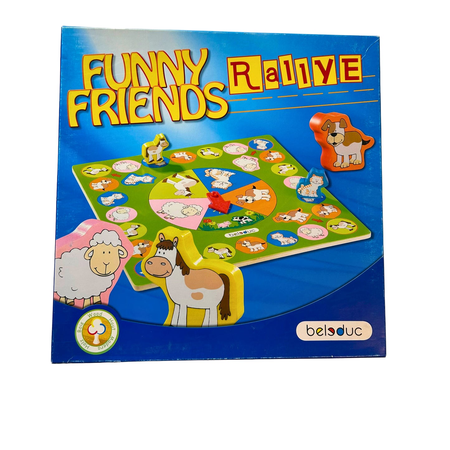 Funny Friends Rallye Spiel von Beleduc Großes Holzspiel – SKU A9814 – Gesellschaftsspiel gebraucht kaufen bei Brettspielimperium