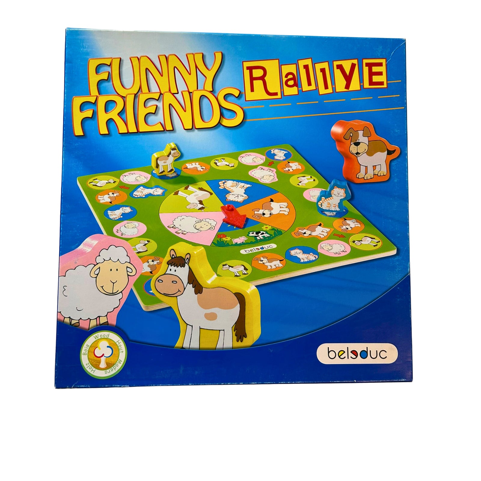 Funny Friends Rallye Spiel von Beleduc Großes Holzspiel – SKU A9814 – Gesellschaftsspiel gebraucht kaufen bei Brettspielimperium
