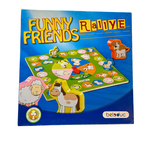 Funny Friends Rallye Spiel von Beleduc Großes Holzspiel  Vollständig - Ansicht 1