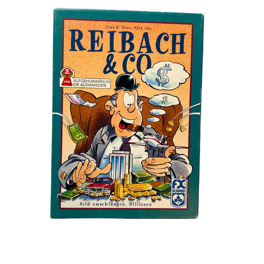FX Schmid Spiele  Reibach und Co Kartenspiel  1995 Retro  Vollständig - Ansicht 1