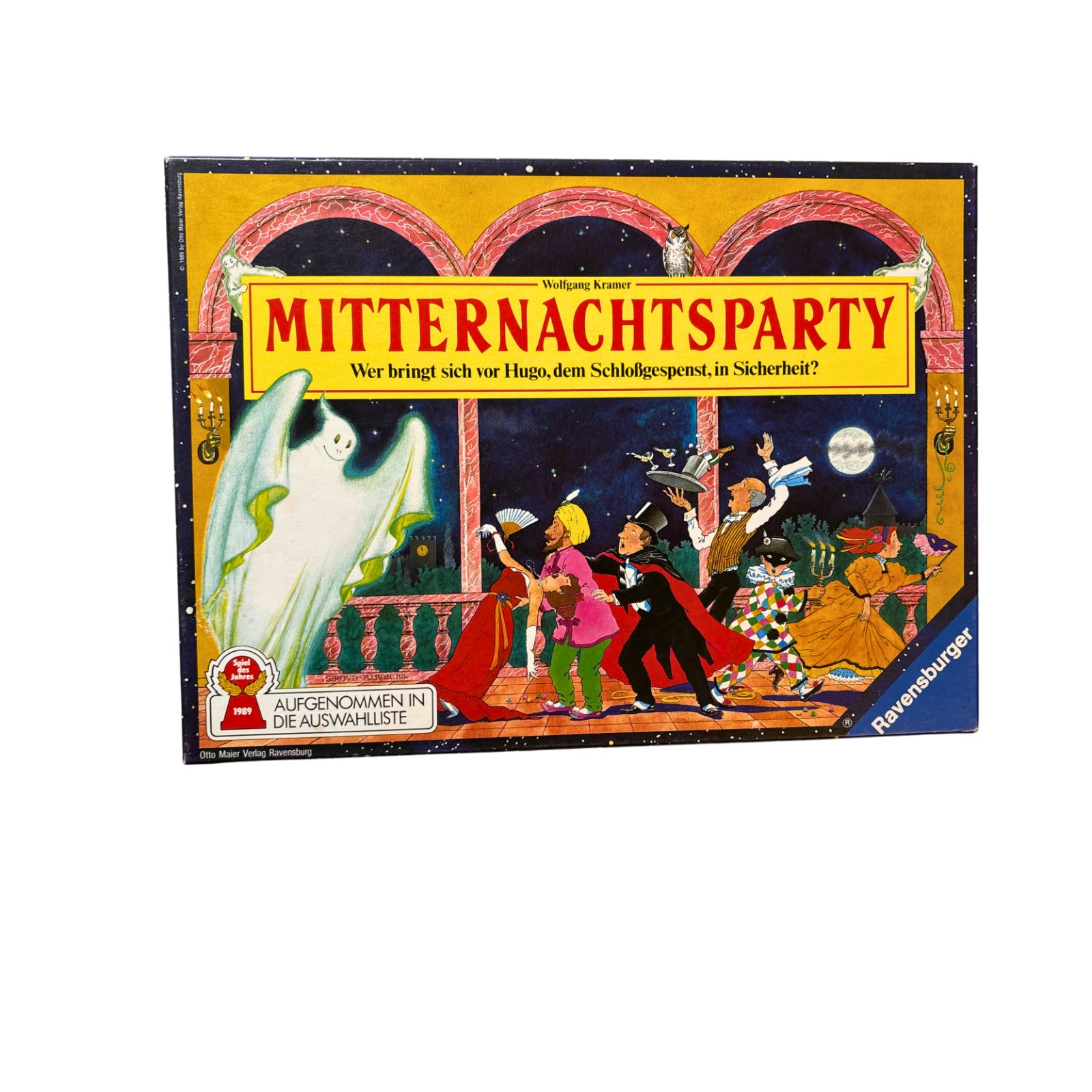 Gesellschaftsspiel Mitternachtsparty Ravensburger 1989 – SKU A14260 – Gesellschaftsspiel gebraucht kaufen bei Brettspielimperium