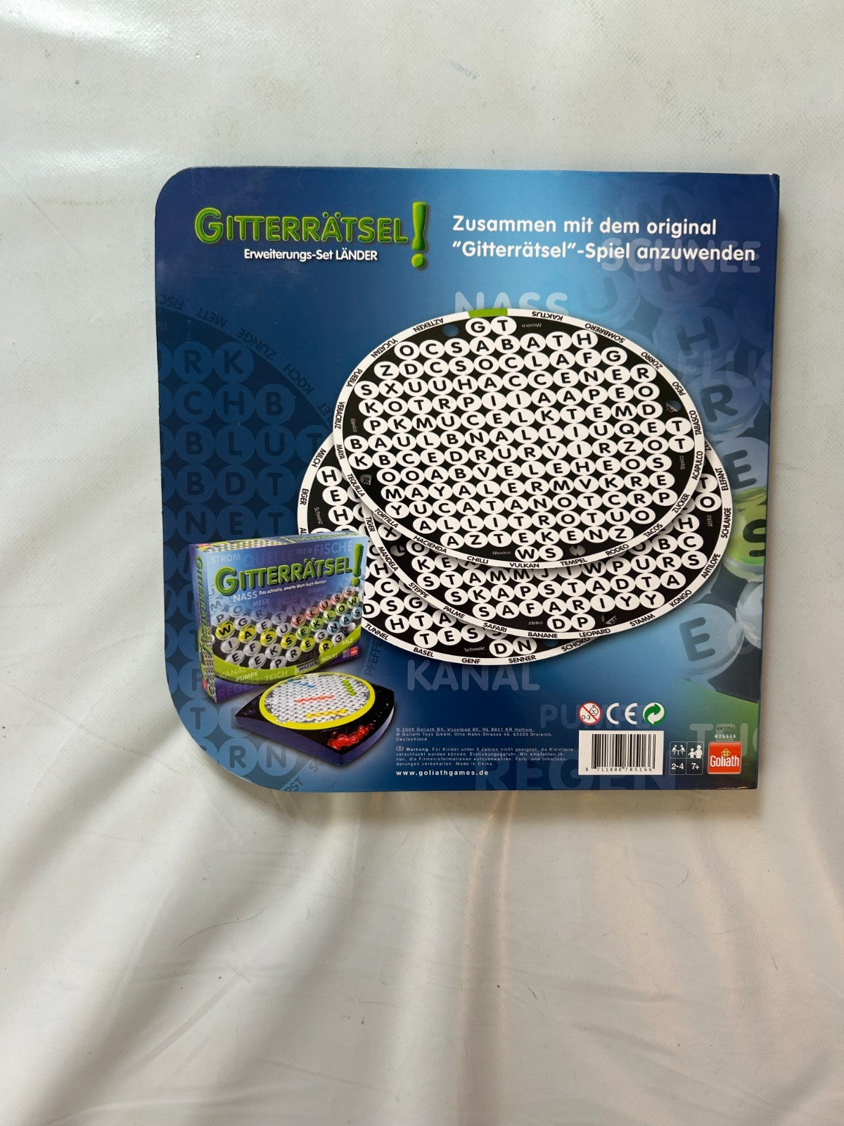 GITTERRÄTSEL  ErweiterungsSet LÄNDER Brettspiel Goliath  Vollständig - Ansicht 8