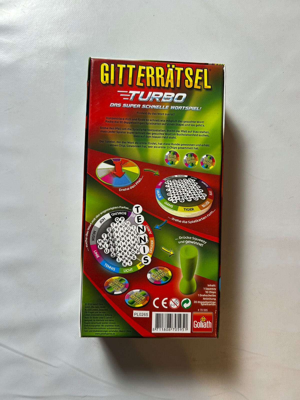 Gitterrätsel Turbo Spiel Goliath Gesellschaftsspiel - Vollständig - Ansicht 6