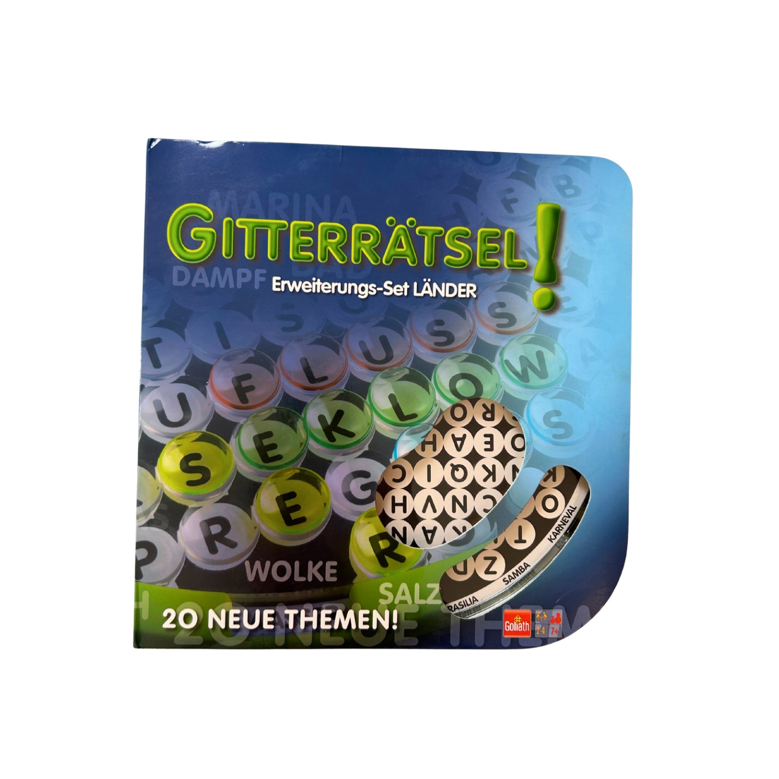 GITTERRÄTSEL - Erweiterungs-Set LÄNDER Brettspiel Goliath – SKU A12592 – Gesellschaftsspiel gebraucht kaufen bei Brettspielimperium