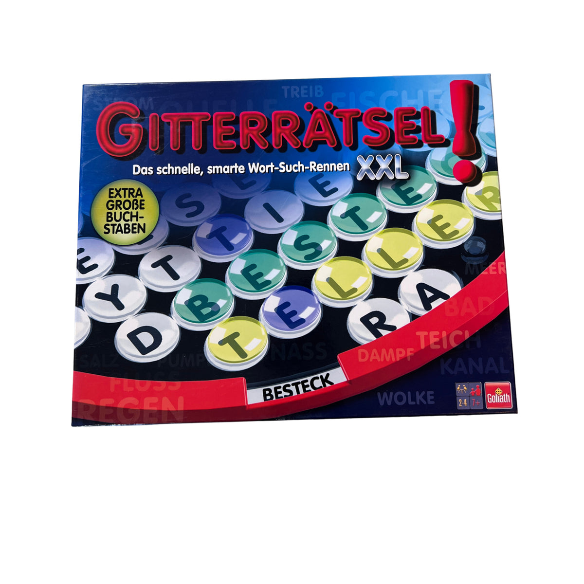 Gitterrätsel Goliath XXL Große Buchstaben Gesellschaftsspiel – SKU A14003 – Gesellschaftsspiel gebraucht kaufen bei Brettspielimperium