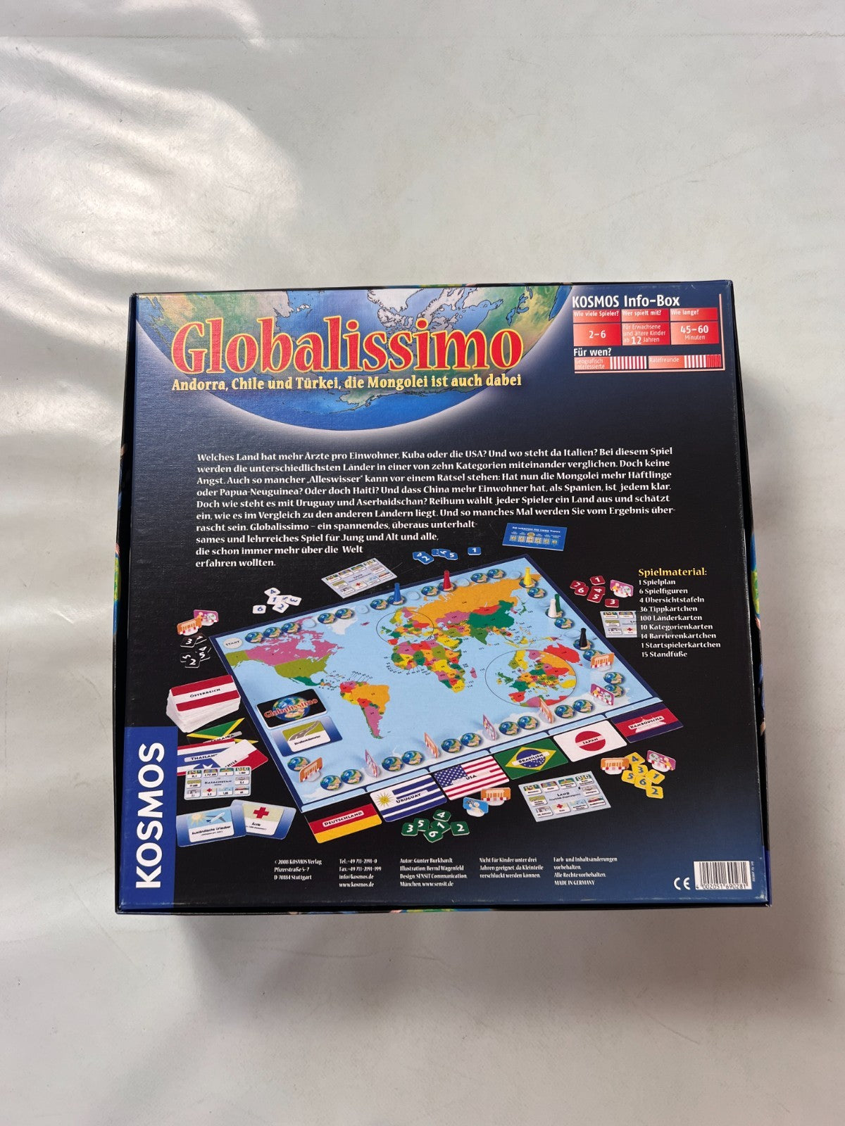 Globalissimo Kosmos 2008 Brettspiel Geographie - Vollständig - Ansicht 9